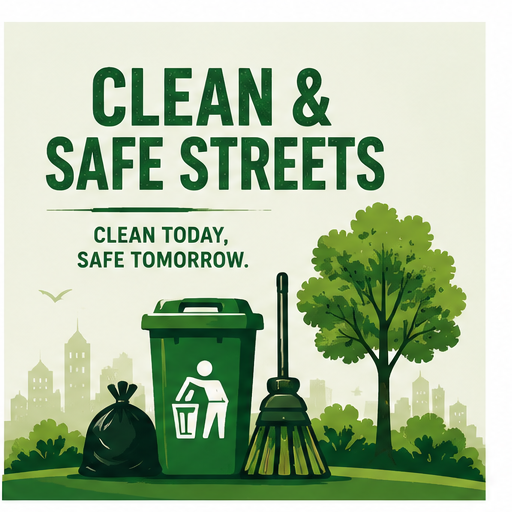 Clean and safe streets artwork