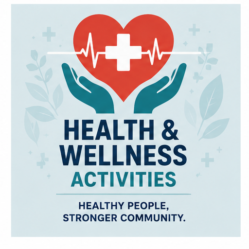Health and wellness activity artwork